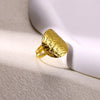 Gold Color Stainless Steel Coin Ring Broad Surface Elliptical Geometry Rings Elegant Jewelry Accessories For Women Gift - Image 4