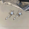 Sparkling Zircon Lava Star Geometric Stud Earrings For Women Girls Minimalist Creative Birthday Jewelry Gifts - Image 9