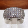 Micro Paved 5 Lines CZ Ring for Women Bling Bling Female Ring Party Engagement Wedding Bands Jewelry - Image 9