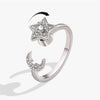 Beads Ring Fidget Spinner Rings Korea Crystal Butterfly Flower Star Moon Ring Jewelry Gift - Image 17