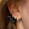 Triple Pave Hoop Earrings in One Pair or Three Pair Sets - Image 15