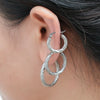 3pair Vintage Twisted Hoop Earrings for Women Gold Plated Stainless Steel Twist Ear Buckle Stackable Circle Hoops Party Jewelry - Image 4