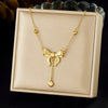 316L Stainless Steel Simple Versatile Zircon Geometry Flowers Bowknot Series Pendant Necklace Lady Classic Charm Jewelry - Image 35