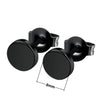 3MM-10MM Punk Small Black Round Stainless Steel Men's Stud Earrings For Women Minimalist Piercings Ear Jewellery Y2k Accessories - Image 12