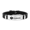 Stainless Steel Engravable Medical Alert Bracelets Diabetes Epilepsy Alzheimer's Allergy Women Men Silicone Bracelet Jewelry - Image 7