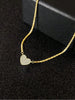Full Stone Heart Pendant Necklace in Gold Tone or Silver Tone - Image 5