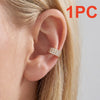 1PC Minimalist Inlaid CZ Zircon Cross Ear Cuff Clip Earrings For Women Men Dainty Geometric Ear Clips Versatile Jewelry - Image 9