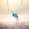 Crystal Hummingbird Pendant Necklace Shiny Zircon Animal Choker Necklace for Women Wedding Party Jewelry Gifts - Image 3