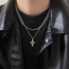 Punk Rock Y2K Black Star Cross Red Heart Pendant Ghost Claw Choker Chain Necklace Men Women Goth Vintage Grunge Emo Accessories - Image 4