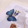 Light Hand Embroidered Gradient Butterfly Brooch Suitable For Women At Romantic Banquets At Tops And Jackets - Image 9