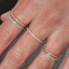 Delicate Micro Pave Zircon Rings For Women Chic Crystal Daily Dating Women's Stackable Tiny Ring Jewelry - Image 1