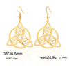 Trinity Celtics Knot Drop Earrings Stainless Steel Spiral Triskele Triskelion Symbol Earrings Women Jewelry Party Gift - Image 8