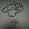 Vintage Cross Necklace Rosary Beads Chain Jesus Crucifix Virgin Mary Pendant Chain Jewelry Necklace - Image 14