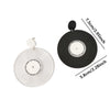 Kuguys Vintage Vinyl Dangle Earrings for Women Black White Clear Acrylic Round Shape Jewelry Accessories - Image 4