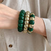 Square-Spliced Bead Bangle with Elastic Cord and Multiple Designs - Image 28
