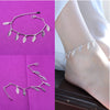 Silver Color Stamp Anklets For Women Foot Leg Chain Link Bracelet Tassel Charms Beach Accessories Jewelry For Female - Image 12