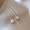Shiny Zircon Ball Flower Pendant Long Earline For Women's or Girl‘s Jewelry Unusual Earring Ear Accessories - Image 8