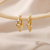 Stainless Steel Heart Earrings For Women Gold Color Zircon Love Heart Drop Earring Wedding Aesthetic Jewelry Gift - Image 15