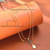 Lucky Double Layers Zircon Evil Eye Necklaces for Women Men Chain Turkish Eye Pendant Necklace Party Jewelry Gift - Image 4