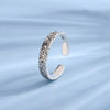 Silver Rings For Women Vintage Handmade Adjustable Vintage Flower Pattern Ring Band Female Gift - Image 1