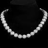 Bling Paved Crystal Heart Cuban Link Chain Necklace for Women Hip Hop Iced Out Round Square Tennis Chain Choker Jewelry - Image 7