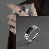 Silver Open Retro Ring For Women Geometric Punk Asymmetric Jewelry Gift - Image 10
