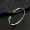 Creative wire buckle sapphireGold-plated stainless steel women's bracelet, and rust-free, couple bracelet - Image 4