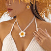Bohemia Sea Shell Choker Necklace For Women Summer Sweet Flower Pendant Hand-woven Rope Neck Chain Jewelry Accessory - Image 16