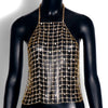 Stonefans Exquisite Big Sparkling Rhinestone Mesh Chest New Boho Beach Crystal Sling Bra Body Chain Jewelry Accessories