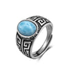 Vintage Silver Golden Obsidian Rings Retro Silver Oval 8 10MM Black Rings Tiger Eye's Tail Rings For Men - Image 14