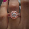 Silver Color Engagement Wedding Rings for Women Elegant Cushion Shaped Design Female Ring Jewelry - Image 7