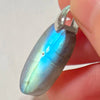 Blue Labradorite Pendant Irregular Shape Bead Stone Orange Necklace for Men Women - Image 46