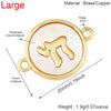 2pcs/lot Hebrew Life Love Star Colorful Shell Charm Pendant, Gold Plated Jewelry Necklace Bracelet Accessories - Image 9