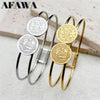 Saint Benedict Cspb Medal Bracelet for Women Men Stainless Steel Gold Silver Color Round Double Line Bangle Jewelry - Image 1