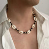 Ingemark Boho Ethnic Wooden Bead Conch Chain Necklace for Men Surfers Summer Ocean Beach Vacation Collar Neck Jewelry Gift - Image 3