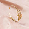 Hollow Love Heart Leaf Open Adjustable Bangle Bracelets For Women Men Accessories Snake Wrist Jewelry Stainless Steel Bracelet - Image 21