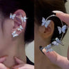 Butterfly Ear Cuff Clip with Crystals No Piercing - Image 1