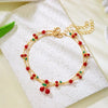Elegant Red Crystal Zircon Metal Chain Bracelets for Women Colorful Heart Bracelets Party Wedding Wrist Charms Jewelry Gift - Image 15