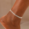 Summer Gold Color Anklets For Women Stainless Steel Firga Chain Feet Jewelry Layered Link Chain Accessory - Image 2
