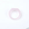 Multicolor 20 Pcs Acrylic 25x24MM Transparent Ring Geometric Ring Cute Girl Index Finger Ringn - Image 8