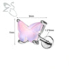 ZS 1PC 16G Stainless Steel Lip Ring Internal Thread Labret Piercing Moonstone Ear Stud Moon Butterfly Cartilage Earring Jewelry - Image 14