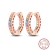 Earrings Silver Stud Drop Hoop Earrings Rose Gold for Women Girls Party Wedding Birthday Jewelry Gift - Image 10