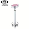1Pcs Titanium Piercing CZ Gem Internally Threaded Labret Monroe Lip Ring Tragus Nail Helix Earring Stud 16G Body Jewelry - Image 10