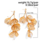 Romantic Petal Flower Long Hanging Earrings for Women Elegant Tassel Piercing Drop Earrings Wed Jewelry Gift - Image 4