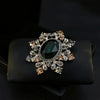 Retro Micro-inlay Zircon Multi-color Flower Oval Crystal Brooch for Women Suit Pin Accessories Jewelry - Image 9