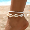 2PCS Bohemia Natural Shell Anklets For Women Small Resin Beads Summer Beach Shell Barefoot Ankle Bracelet Leg Chain Foot Jewelry - Image 12