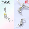 Silver Charms Sika Deer Elk Leopard Lion Monkey Beads Fit Charm Bracelet Making Pendants Gift - Image 16