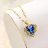 Heart Stainless Steel Zirconia Necklaces For Women Girls Love Gold Color Metal Necklace Party Birthday Daily Jewelry - Image 23