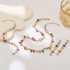 Colourful Crystal Zircon Necklace for Women Party Jewelry Accessory Ladies Elegant Zircon Jewelry - Image 1
