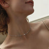 Faceted Amethyst Pearl Necklace Thin Beads Temperament Clavicle Chain Niche Design Women Jewelry - Image 8